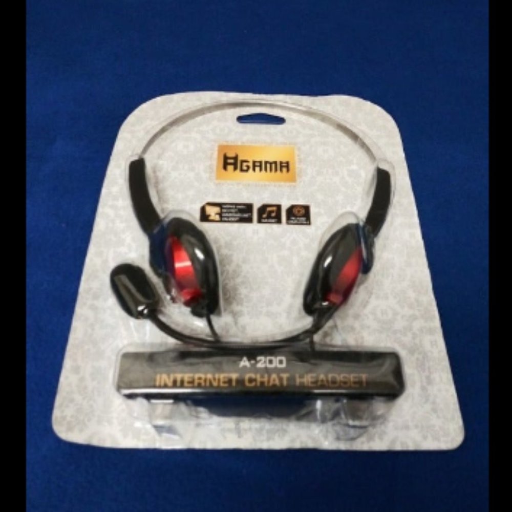 Agama A-200 Lightweight Internet Chat Headset with Microphone.